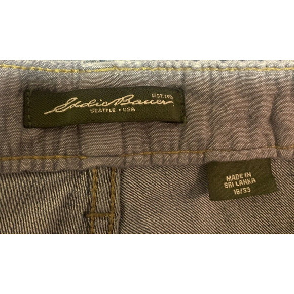 Eddie Bauer Bootcut Jeans Womens 16x33 Cotton Blue Denim Pants Mid-rise Trousers - Picture 10 of 16